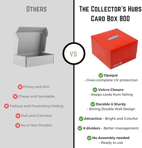 Collectors Hubs Trading Card Storage Box 800 - Black