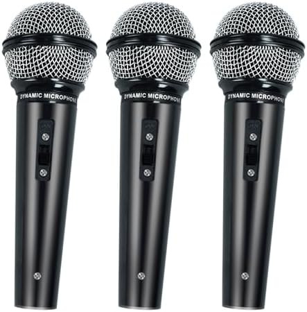 3 Pack Plastic Fake Microphone for Halloween Birthday Party