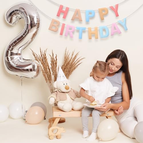Felt Happy Birthday Garland Rainbow Banner Reusable Party Decor