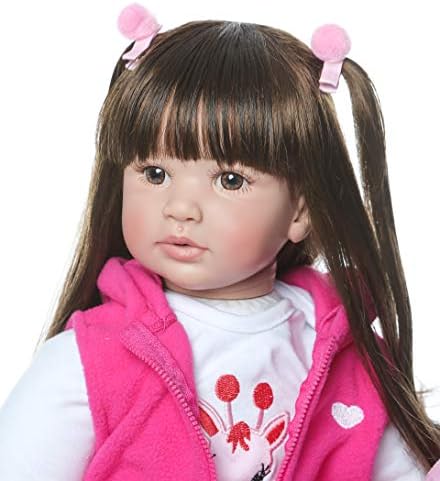 Pinky Reborn Giraffe Baby Doll 24 Inch Realistic Soft Toy