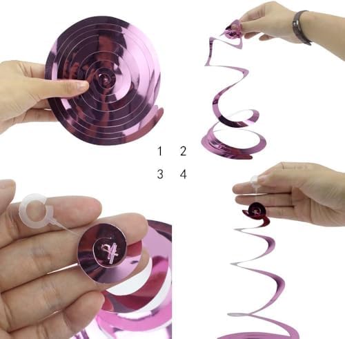 Rock and Roll Record Party Hanging Swirls 48 Pcs
