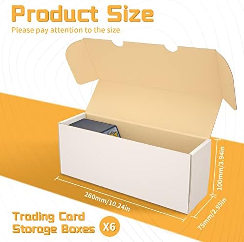 6-Pack Card Storage Box for Trading Cards