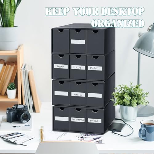 Cholemy 15000 Trading Cards Storage Box with 70 Dividers and Labels