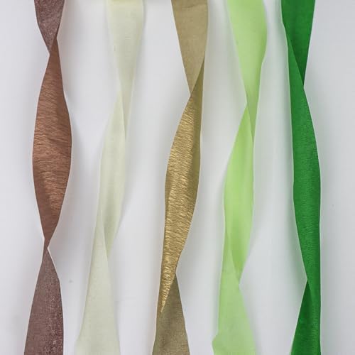 5 Rolls Crepe Paper Streamers for Party Decorations
