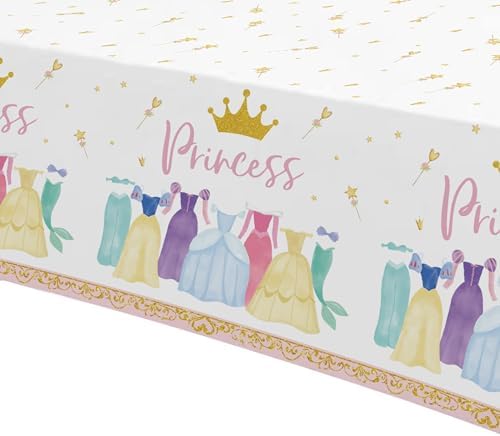 Princess Birthday Party Decorations Tablecloth Set 3 Pack 55x86in