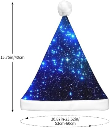 Galaxy Stars Print LED Christmas Hat for Parties and Festive Events