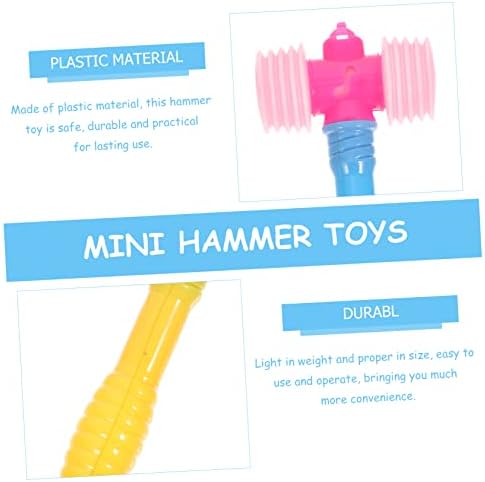 IMIKEYA 10pcs Squeaky Plastic Hammer Toys for Kids