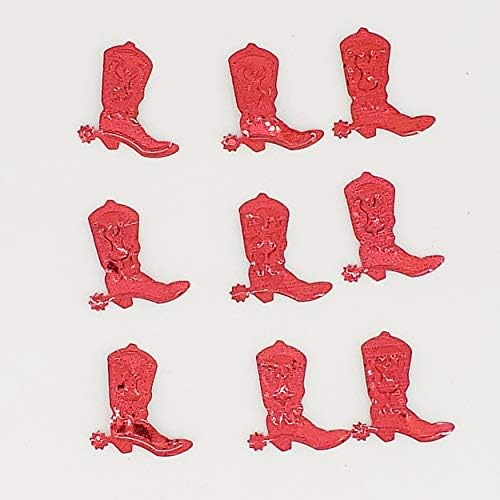 Confetti Cowboy Boot with Spur Red - Retail Pack