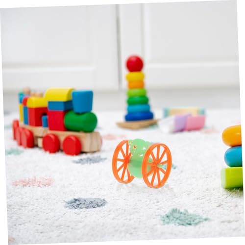 SUPVOX 50PCS Mini Wheeled Tumbler Toy Set for Adults and Kids