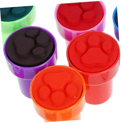 12Pcs Cute Paw Print Stamps for Crafts Journaling and Party Favors