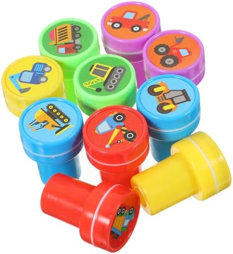 Alasum 10Pcs Construction Truck Stamp Set for Scrapbooking DIY Crafts