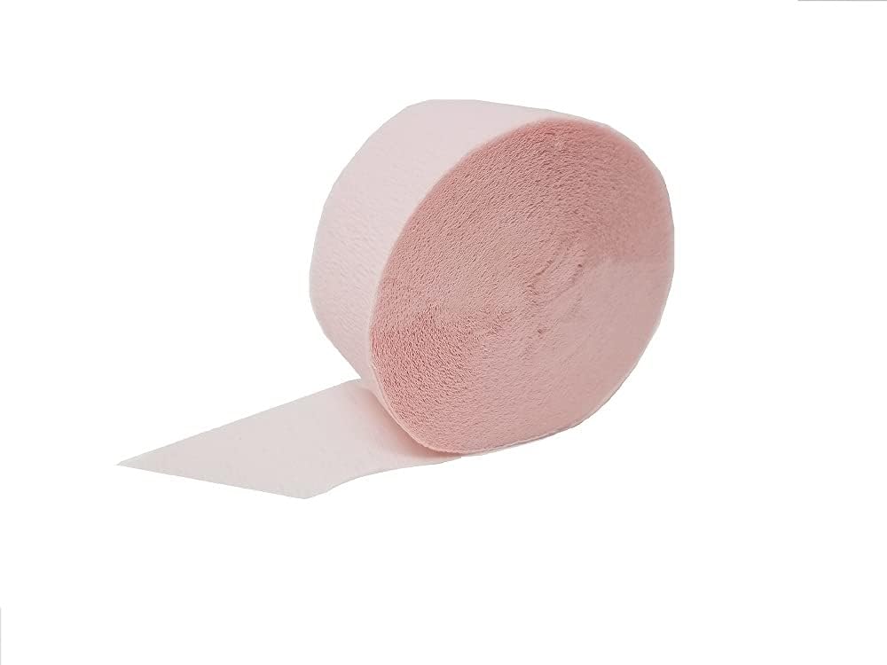 K-Kraft USA Made Whisper Pink Crepe Streamers 1 Roll