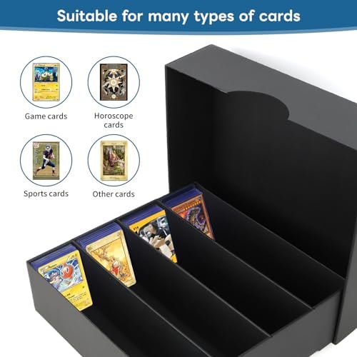 6 Pack Trading Card Storage Box with 3120 Card Capacity