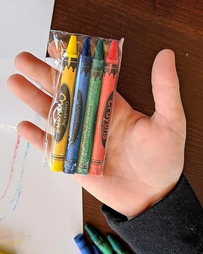 CrayonKing 25 Sets of 4-Packs 100 Bulk Crayons - Non-Toxic