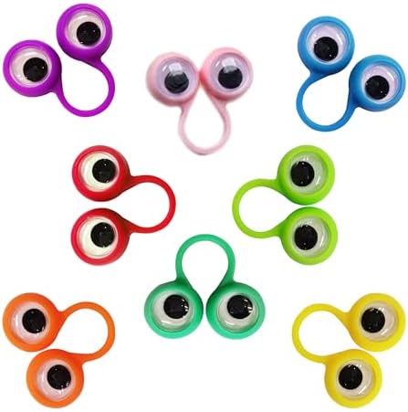 Eye Finger Puppets with Wiggly Eyeballs 32 Pieces Pack