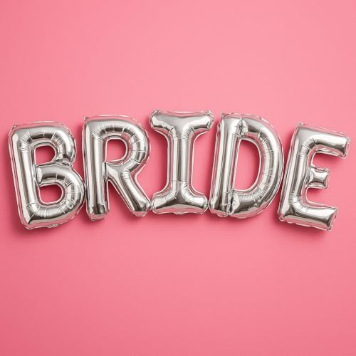 KatchOn Giant Bride Balloons Silver 40 Inch
