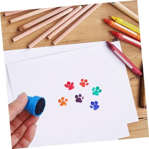12Pcs Cute Paw Print Stamps for Crafts Journaling and Party Favors