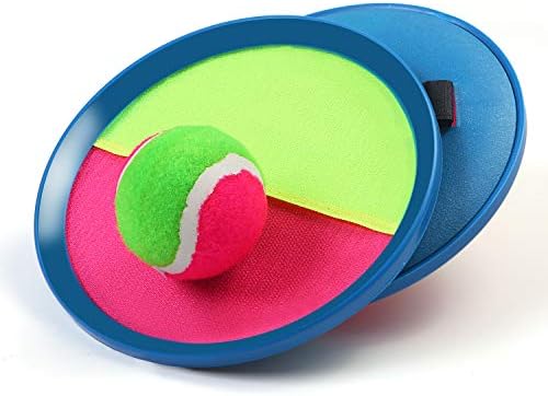 Aneco Toss and Catch Paddle Game Set with Storage Bag