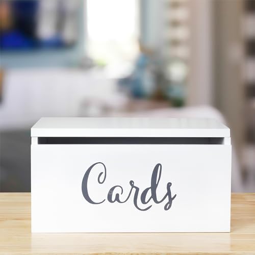 Darware Wooden Wedding Card Box for Reception White