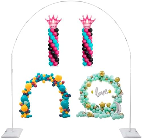 3IN1 Balloon Arch Stand Kit 75ft Round Backdrop Frame