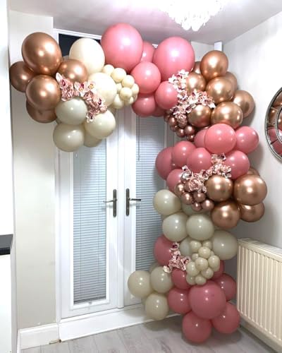 Retro Blush Pink Party Balloons 60 Pcs 12 Inch