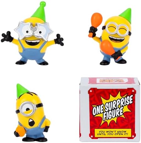 Minions Despicable Me 4 Figure Pack Party Bus Bunch 2 Inch Collectible