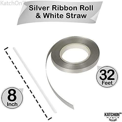 KatchOn Giant Bride Balloons Silver 40 Inch
