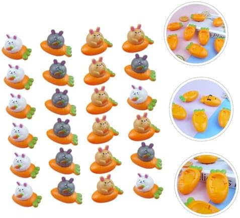 PENIKOKO Easter Mini Pull Back Cars with Rabbit and Carrot Design