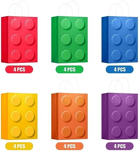 YOTNUS Building Block Party Gift Bags with Handles