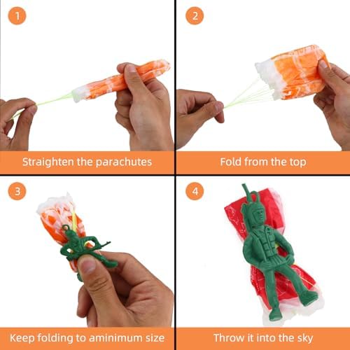 Manmel 40PCS Parachute Toy for Kids
