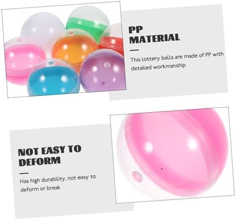 Brightfufu Strong Sturdy Party Game Balls 50pcs Plastic Capsules