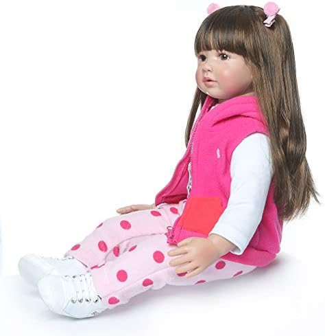 Pinky Reborn Giraffe Baby Doll 24 Inch Realistic Soft Toy