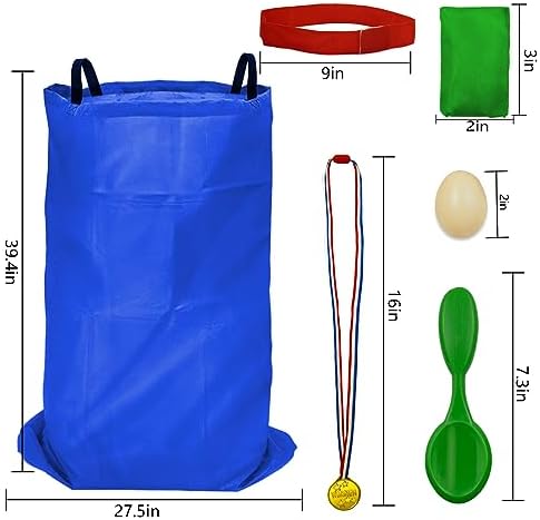 Potato Sack Race Bags - 32PCS Outdoor Games Set for Adults Kids