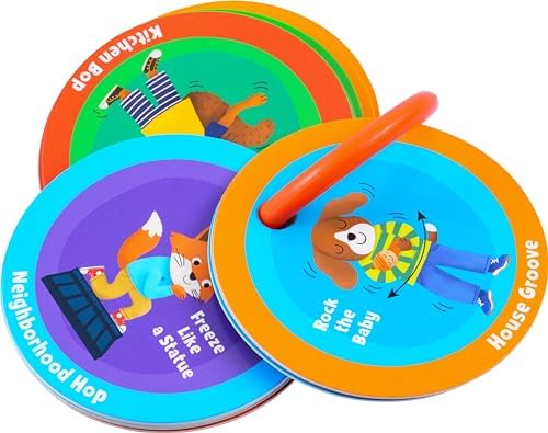 MOLLYBEE KIDS Preschool Dance Party Cards for Ages 3