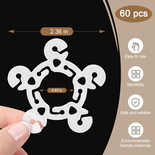 60 PCS Balloon Clips for Arch and Column Decoration