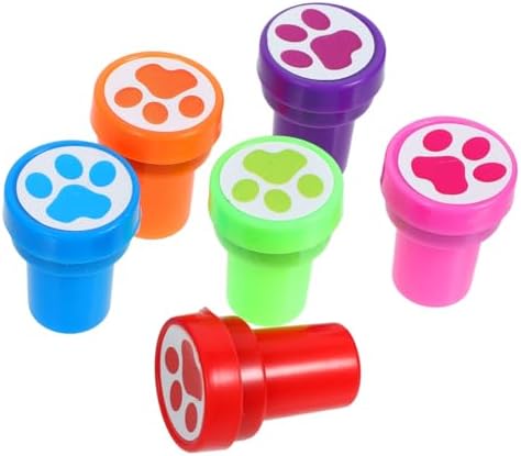 12pcs Paw Print Stamps for Kids Party Favors and Crafts