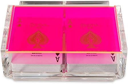Luxe Dominoes La Canasta Set with 2 Decks in Acrylic Box