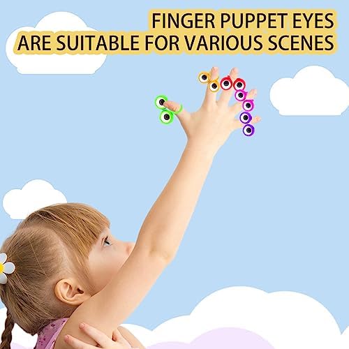 100 PCS Eye Finger Puppets Toy Set for Kids