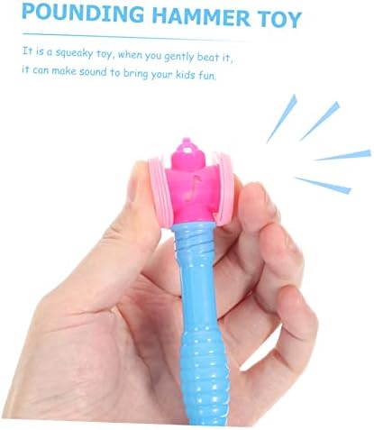IMIKEYA 10pcs Squeaky Plastic Hammer Toys for Kids