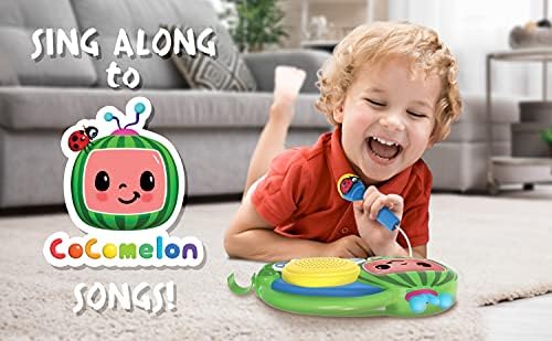 eKids Cocomelon Singalong Boombox with Microphone and Built-in Music