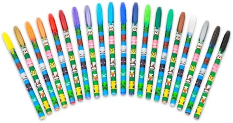 Minecraft Gel Pen Set with 20 Pens and Mini Posters