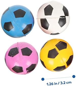 Milisten 20pcs Soccer Bouncy Balls Bulk Pack