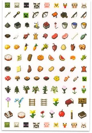 Minecraft Gel Pen Set with 20 Pens and Mini Posters