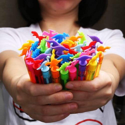 32 Pack Bubbles with Dinosaur Wands and Gift Box