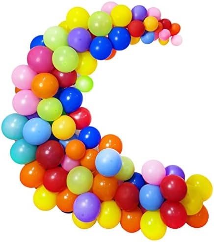 Runch 100pcs 12inch Multicolor Latex Balloons