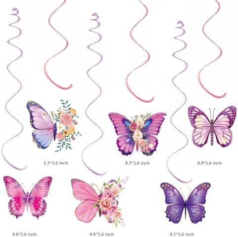 Purple Pink Birthday Decorations Set for Women Girls