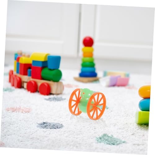 Hemoton 50pcs Rolling Tumbler Toy Wheels Mini Tumbler Toys for Kids Parties