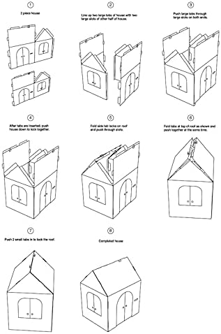 Easy Playhouse Gingerbread House - Indoor Fun Creative Play