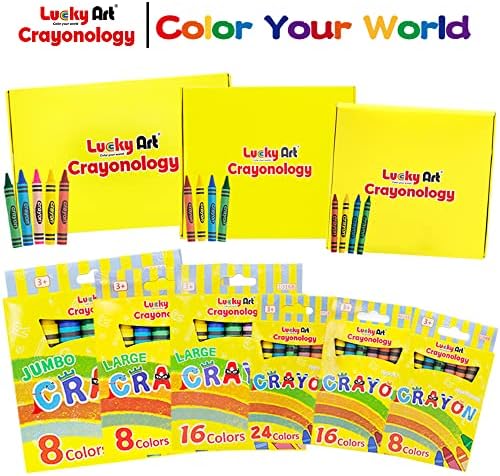 20 Sets of 4-Pack Mini Crayons - Non-Toxic for Kids