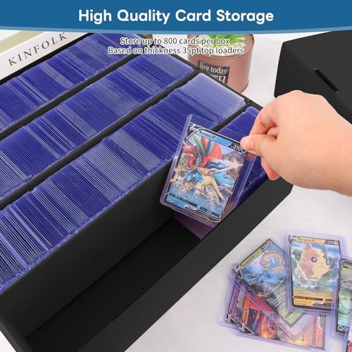 6 Pack Trading Card Storage Box with 3120 Card Capacity